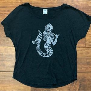 Project Aloha pinky & thumb mermaid shirt.